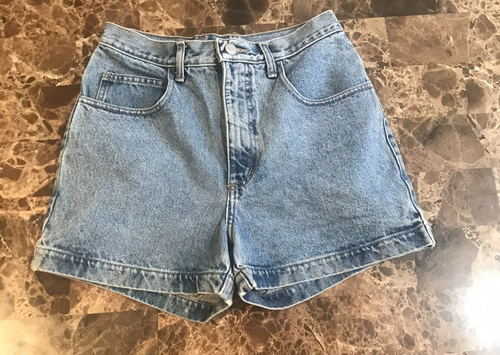 Vintage Guess Jean Shorts Women's 28 Blue Denim Light Jorts Baggy Faded USA 90s - Picture 2 of 9