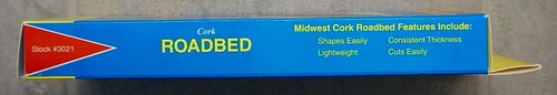 Midwest Products #3021 N Scale 15' Cork Roadbed (5 sections 3' long) - NEW - Picture 3 of 7