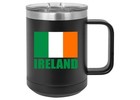 Rogue River Tactical Ireland Irish Flag Heavy Duty Stainless Steel Black Coff...