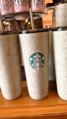Disney x Starbucks Mint Winnie the Pooh Stainless Steel Tumbler w/Straw 24fl RTS - Image 1 of 4