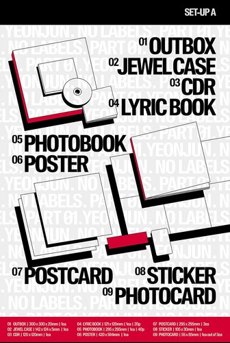 TXT YEONJUN NO LABELS: PART 01 Album/CD+Book+Poster+Sticker+Card+etc+GIFT SEALED - Picture 5 of 12