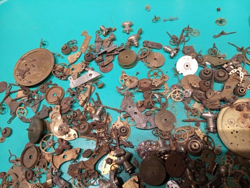 Schaufel Mischung Teile für Taschenuhr. Objekt für Uhrmacher. - Bild 13 von 15
