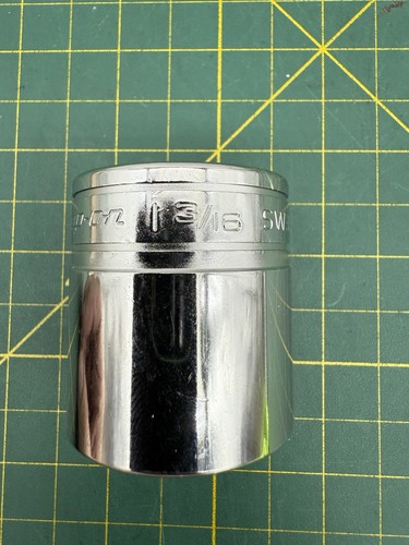 Snap-On Tools SW381 Shallow 1/2" drive 1-3/16" SAE Chrome 12 point Socket - USA - Picture 6 of 7