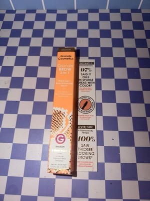 New grande brow gel plus serum2  month supply sealed, clear browser