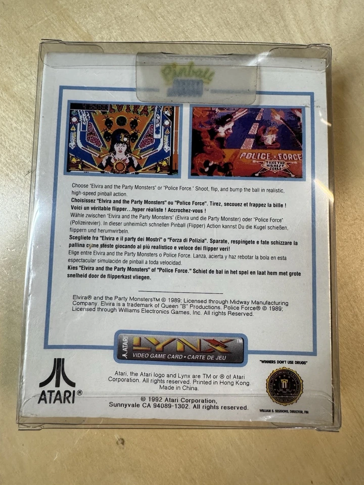 Atari Lynx Pinball Jam Video Game - Elvira CIB NOS New - Sealed - Image 2 of 4