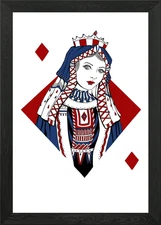 Digital- Another design of playing  Framed Wall Art Poster Canvas Print Picture