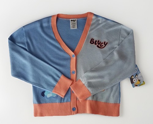 DISNEY BLUEY AND BINGO GIRLS LONG SLEEVE SWEATER SIZE XL 14/16 EMBROIDERED - 第 1/2 張圖片