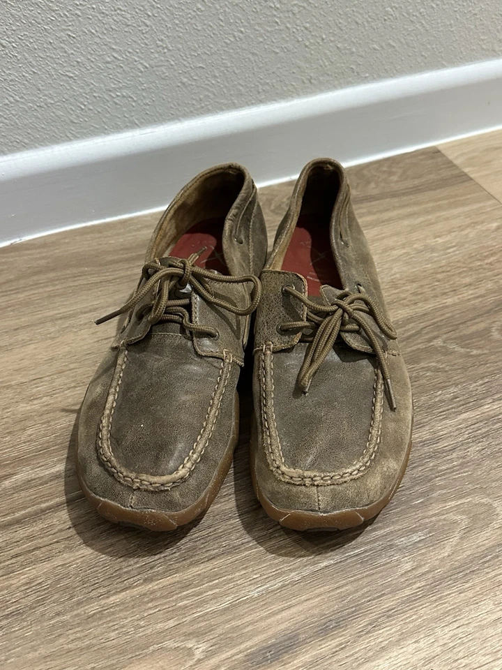 Mocasines de cuero marrón Twisted X para hombre talla 10M Foto 4 de 4