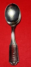 Antique Sterling Silver Baby Spoon Germany 41/2" Momogram S