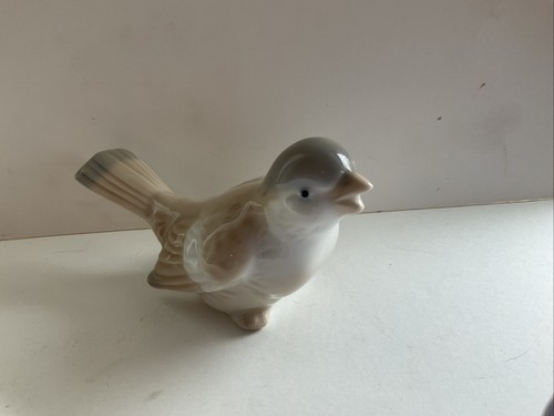 Vintage Otagiri Porzellan Vogel Figur braun grau weiß Japan 4x2,5" - Bild 8 von 8