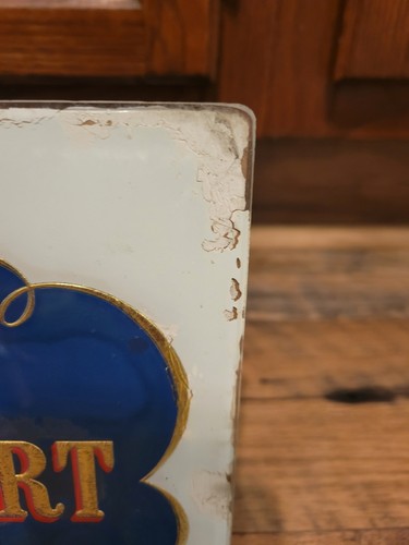 Antique Lord Calvert American Whiskey Reverse Painted Glass Sign  - Picture 8 of 24