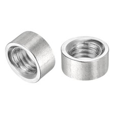 M8x12mmx6mm Weld on Bung Nut Threaded 201 Stainless Steel Insert Weldable 10pcs