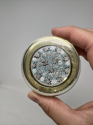MURANO GLASS PAPERWEIGHT Fratelli Toso Millefiori Venice Italy Vintage VGC 3” - Picture 10 of 16