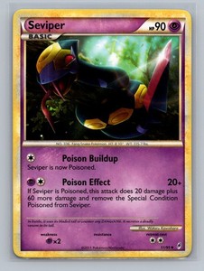 Pokémon TCG Seviper 51/95 Call of Legends Normal LP