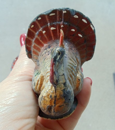 2 Vintage Gurley Kerzen Thanksgiving TÜRKEI unbenutzt mit Etiketten - Bild 5 von 7