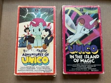 The FANTASTIC ADVENTURES Of UNICO Vol 1 & Vol 2 VHS Videotape Tested Good