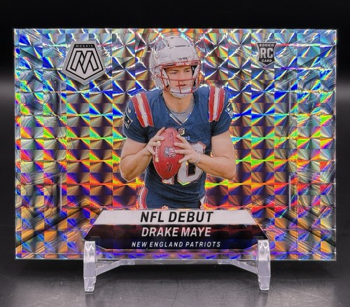 2024 Panini Mosaic - NFL Debut Silver Prizm #273 Drake Maye (RC)
