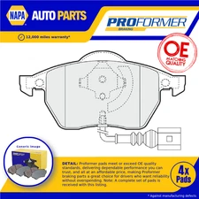 Brake Pads Set fits VW BORA 1J2, 1J6 1.9D Front 00 to 05 Proformer Quality