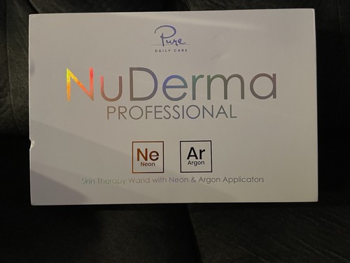 Pure Daily Care NuDerma Professional Ne+Ar Skin Therapy Wand w 6 Fusion