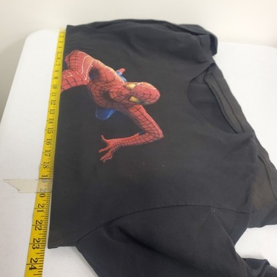 Spider Man Movie Promo Tee スパイダーマン Tシャツ Vintage Spider-Man Promo Tee Movie Blue Men's T-Shirt Size