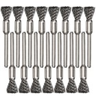  12 Pcs Grillreinigung Grillbürste Edelstahl Grill-Reinigungsbürste