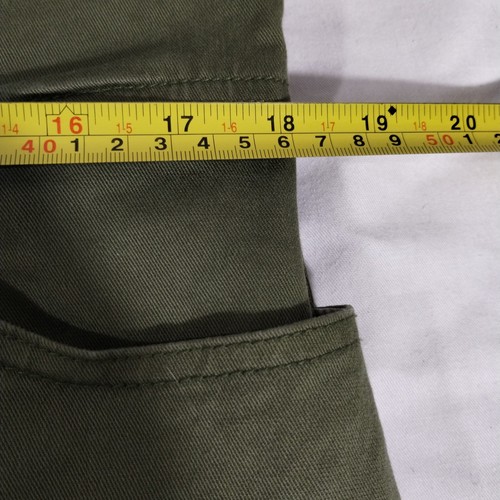 Tommy Hilfiger Jeanskleid Large Army Grün Midi Freizeit Pullover Knöpfe Y2k - Bild 14 von 14