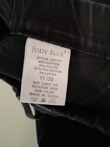 Judy Blue Pull On Stretch Skinny Fit Black Pants 11/30 - Picture 5 of 10