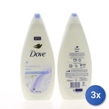 3X Dove Bath 750 ML Talc