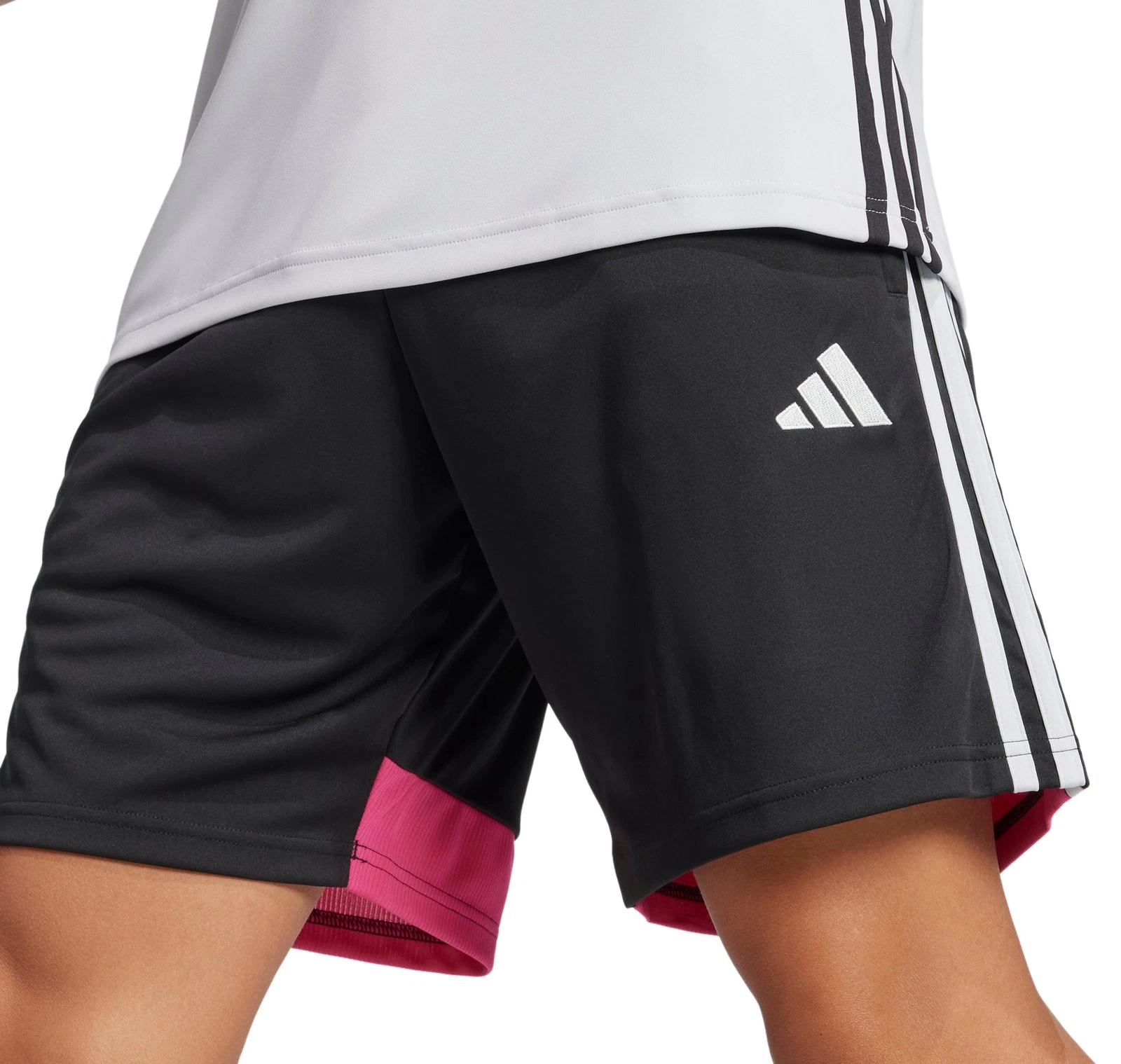 adidas Tiro 25 Essentials Mens Training Shorts Black Football Zip Pocket Short