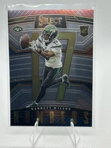 2022 Select Football Garrett Wilson RC #SN-22 Numbers NY Jets