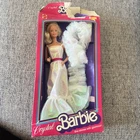New ListingVintage Mattel Crystal Barbie Doll 1983 w/Boa & Box