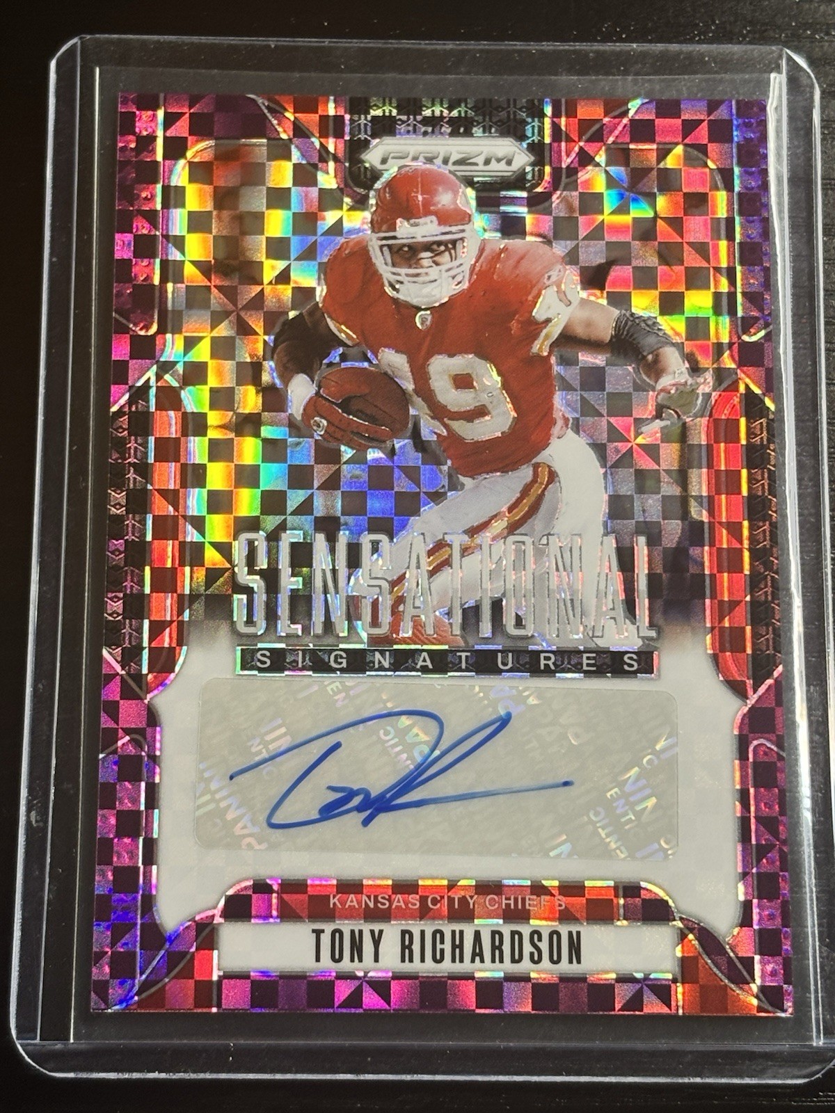 2024 Panini Prizm Sensational Signatures Tony Richardson #SS-TRN Purple /49 Auto