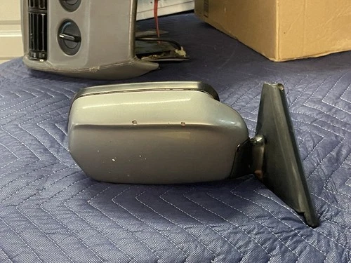 ⭐83-87 Bmw E24 6 Series Front Right Side View Door Mirror Glass Panel Chrome Oem