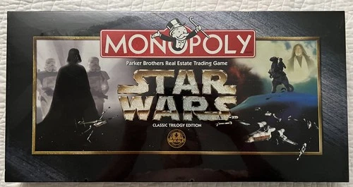 Vintage 1997 Star Wars Classic Trilogy Edition Monopoly Game - New SEALED