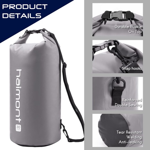 Waterproof Dry Bag Floating Dry Sack Roll Top Drybag Backpack for Kayaking, R... - Picture 3 of 6