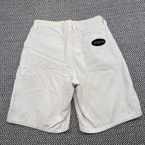 De colección Años 90 Billabong PARA HOMBRES 32 Pana Blanca Crema 'Pantalones Cortos para Pasear Perros Malos' Sueltos Surf - Imagen 2 de 9