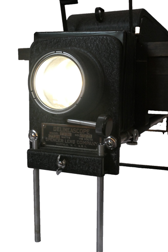 Ancien projecteur de diapositives Spencer Delineascope GK 750 watts - Photo 3/22