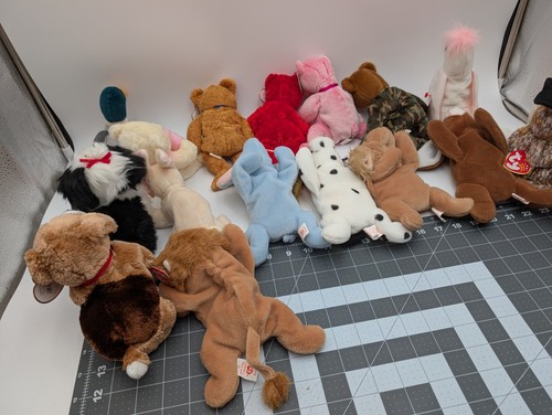 Ty Beanie Babies Plush Lot Bears Wild Farm Dogs - Picture 7 of 8