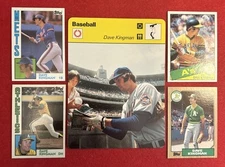 Dave Kingman - 1978 Sportscaster #27-21 and 1984, 1985, and 1987 Topps Cards (4)