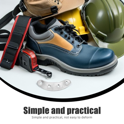  4 paia piastre tallone in ferro per riparazione scarpe - 48 mm tallone rubinetti punte suola cuscinetti riparazione - Foto 10 di 12