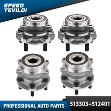 Front and Rear Wheel Bearing and Hubs Assembly for Subaru Impreza Forester WRX