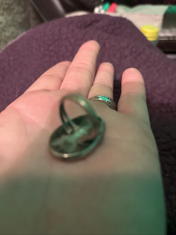 Anillo Thumper Talla 5-5.5 Probablemente Plata de Ley con Incrustación de Esmalte Parques Disney Foto 2 de 3