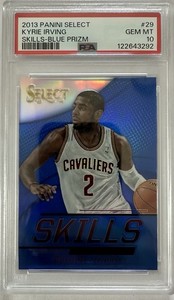 2013-2014 Panini Select Kyrie Irving Skills Blue Prizm /49 #29 PSA 10 (RC)
