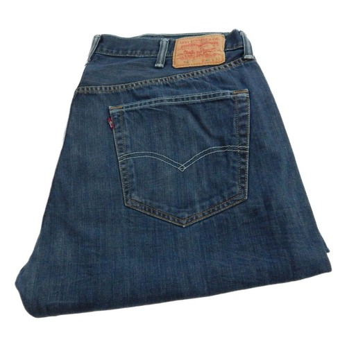 Levi 501 Jeans Regular Straight Blue Waist 40 Leg 32 W40 L32 Button Fly (Q6892)