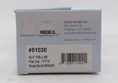 BLMA Models 51030 PTTX ACF F89-J 89' Flatcar #602428/Box - Picture 7 of 7