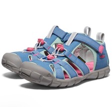 NEW Keen Big Kids Seacamp II CNX Sandals Coronet Blue/Hot Pink NIB Sz 5