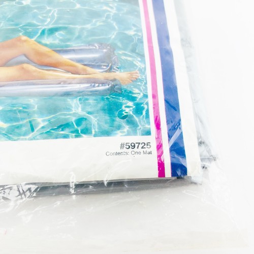 Intex The Wet Set Vintage 1990 Suntanner Silver Lounge Pool aufblasbar 72inx30in - Bild 4 von 6