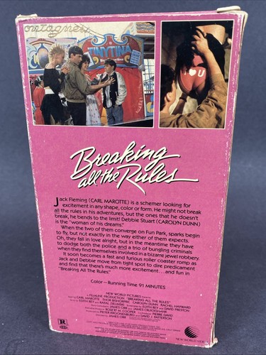 BREAKING ALL THE RULES - Orion Home Video (1984) - VHS - Foto 4 di 11