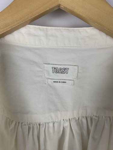 Avant Garde Toast Oversized Dress Women’s Size 18 White Buttons Balloon Sleeve - Picture 15 of 23