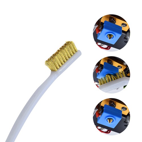 1/3Pack Cleaner Tool Copper Wire Toothbrush Brush For Nozzle Heater Block Hotend - Zdjęcie 5 z 12